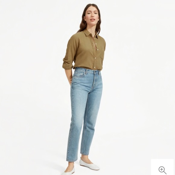 Everlane Shrunken Cotton Shirt - Picture 2 of 8